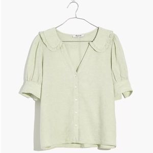 Madewell Linen Peter Pan Collar Blouse